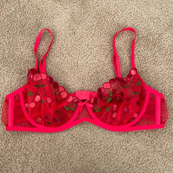 For Love & Lemons Cerise Cherry Bra 🍒 - Picture 3 of 7